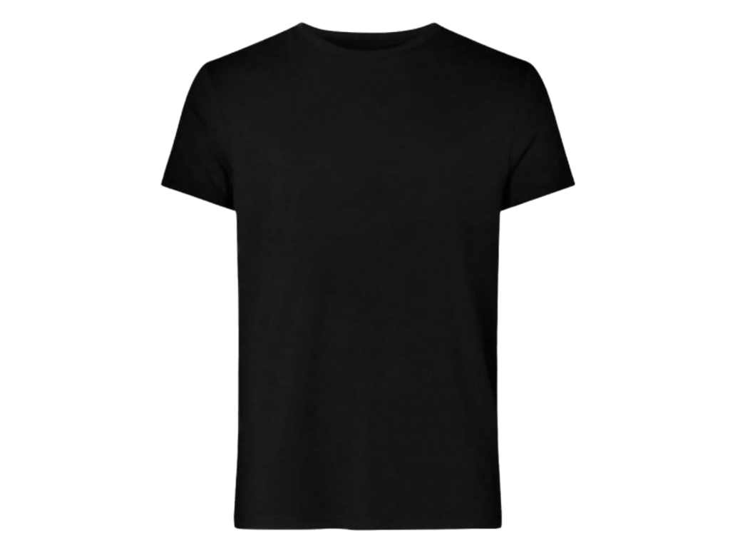 Sort t-shirt bomuld